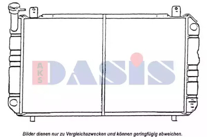 Радиатор, охлаждение двигателя AKS DASIS 071330N