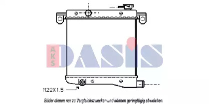 Радиатор, охлаждение двигателя AKS DASIS 080030N