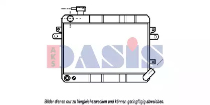 Радиатор, охлаждение двигателя AKS DASIS 081310N