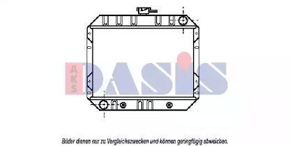 Радиатор, охлаждение двигателя AKS DASIS 090053N