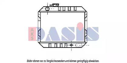 Радиатор, охлаждение двигателя AKS DASIS 090070N