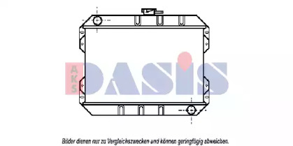 Радиатор, охлаждение двигателя AKS DASIS 099295N