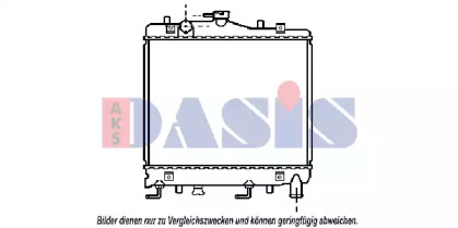 Радиатор, охлаждение двигателя AKS DASIS 110460N