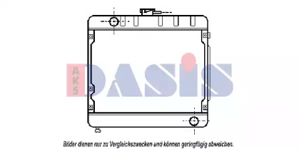 Радиатор, охлаждение двигателя AKS DASIS 120640N