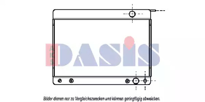 Радиатор, охлаждение двигателя AKS DASIS 122130N