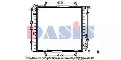 Радиатор, охлаждение двигателя AKS DASIS 122670N