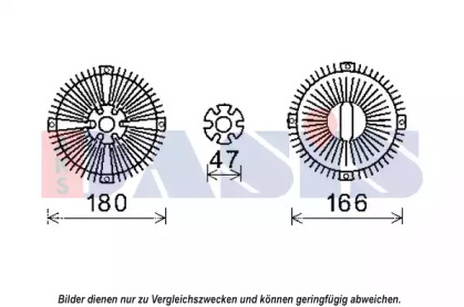 Сцепление, вентилятор радиатора AKS DASIS 128165N