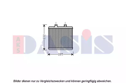 Теплообменник, отопление салона AKS DASIS 129019N