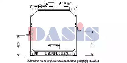 Радиатор, охлаждение двигателя AKS DASIS 132240N