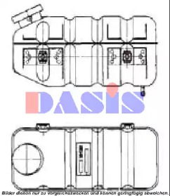 Компенсационный бак, охлаждающая жидкость AKS DASIS 132890N