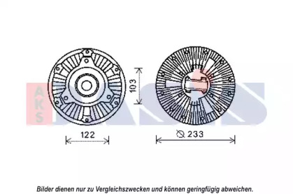 Сцепление, вентилятор радиатора AKS DASIS 138066N