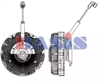 Сцепление, вентилятор радиатора AKS DASIS 138082N