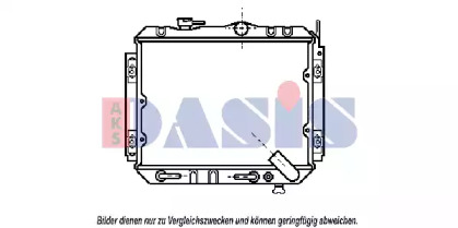 Радиатор, охлаждение двигателя AKS DASIS 141020N