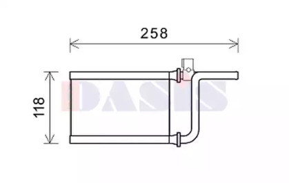 Теплообменник, отопление салона AKS DASIS 149000N