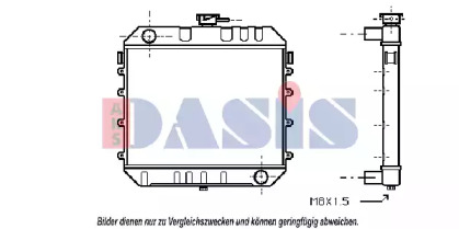 Радиатор, охлаждение двигателя AKS DASIS 150010N