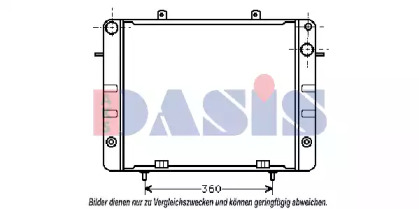 Радиатор, охлаждение двигателя AKS DASIS 150440N