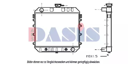 Радиатор, охлаждение двигателя AKS DASIS 150940N