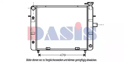 Радиатор, охлаждение двигателя AKS DASIS 151140N