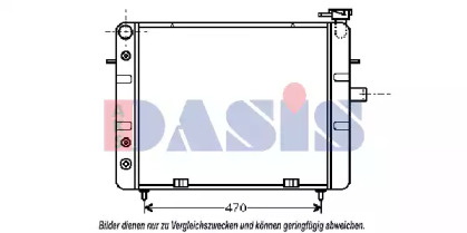 Радиатор, охлаждение двигателя AKS DASIS 151690N