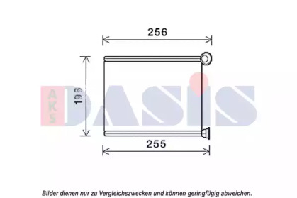 Теплообменник, отопление салона AKS DASIS 169019N