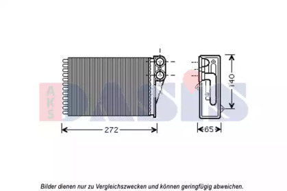Теплообменник, отопление салона AKS DASIS 169020N