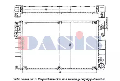 Радиатор, охлаждение двигателя AKS DASIS 170160N