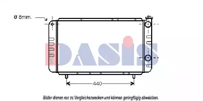 Радиатор, охлаждение двигателя AKS DASIS 180480N