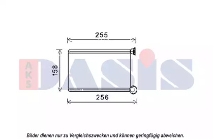 Теплообменник, отопление салона AKS DASIS 189013N
