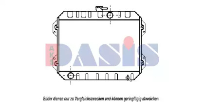 Радиатор, охлаждение двигателя AKS DASIS 210020N