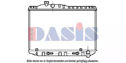 Радиатор, охлаждение двигателя AKS DASIS 210063N