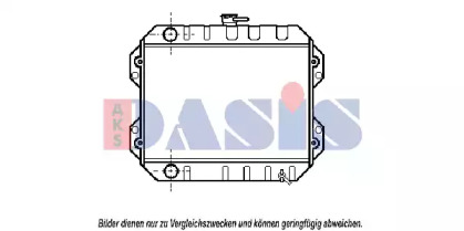 Радиатор, охлаждение двигателя AKS DASIS 210790N