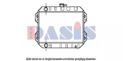 Радиатор, охлаждение двигателя AKS DASIS 210840N