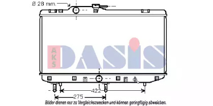 Радиатор, охлаждение двигателя AKS DASIS 213230N