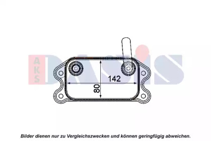 масляный радиатор, двигательное масло AKS DASIS 226011N