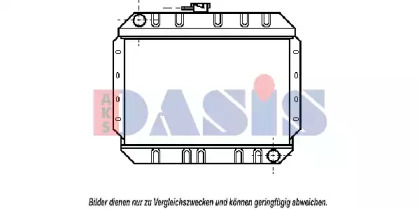 Радиатор, охлаждение двигателя AKS DASIS 250140N