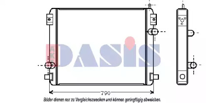 Радиатор, охлаждение двигателя AKS DASIS 280010N