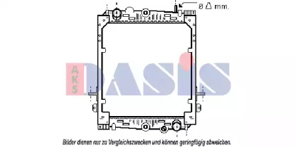 Радиатор, охлаждение двигателя AKS DASIS 290006N