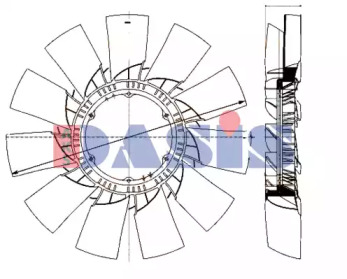 Рабочее колесо вентилятора AKS DASIS 298042N