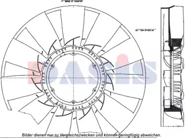 Рабочее колесо вентилятора AKS DASIS 298046N