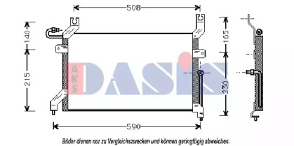 Конденсатор, кондиционер AKS DASIS 322020N