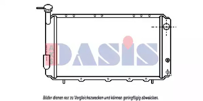 Радиатор, охлаждение двигателя AKS DASIS 350012N