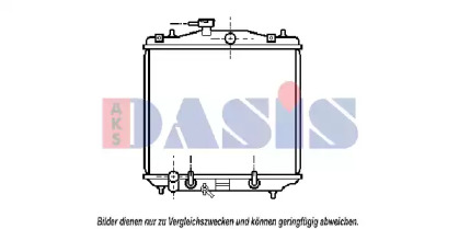 Радиатор, охлаждение двигателя AKS DASIS 350160N