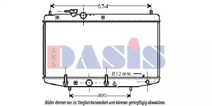 Радиатор, охлаждение двигателя AKS DASIS 360220N