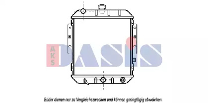 Радиатор, охлаждение двигателя AKS DASIS 360350N