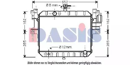 Радиатор, охлаждение двигателя AKS DASIS 360450N