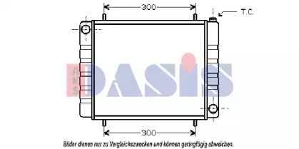 Радиатор, охлаждение двигателя AKS DASIS 370034N