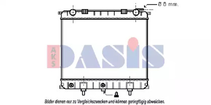 Радиатор, охлаждение двигателя AKS DASIS 370600N