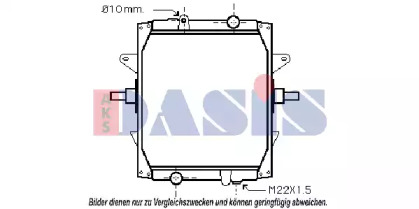 Радиатор, охлаждение двигателя AKS DASIS 390016N