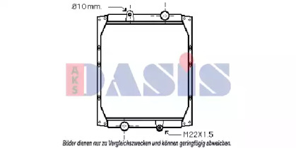 Радиатор, охлаждение двигателя AKS DASIS 390230N