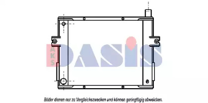 Радиатор, охлаждение двигателя AKS DASIS 400280N